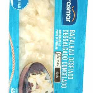 Bacalhau desfiado dessalgado 450g